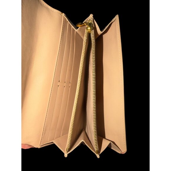 Louis Vuitton Monogram Vernis Sarah Wallet TH4079 Poudre Embossed Patent Leather - Picture 6 of 10